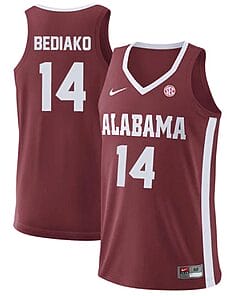 Charles Bediako Jersey Alabama Crimson Tide College Basketball Replica Crimson #14