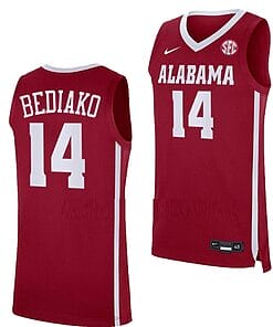 Charles Bediako Jersey Alabama Crimson Tide College Basketball Crimson #14