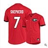 Cam Shepherd Jersey #7 Georgia Bulldogs Baseball NCAA College Red Elite Alumni