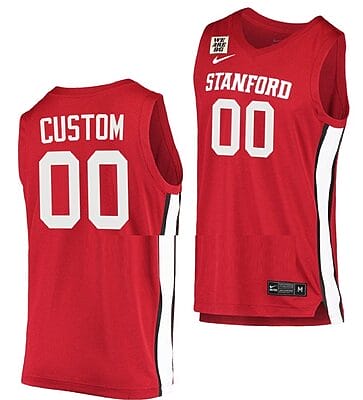 Custom Stanford Cardinal Jersey Name and Number College Basketball We Are BG Red