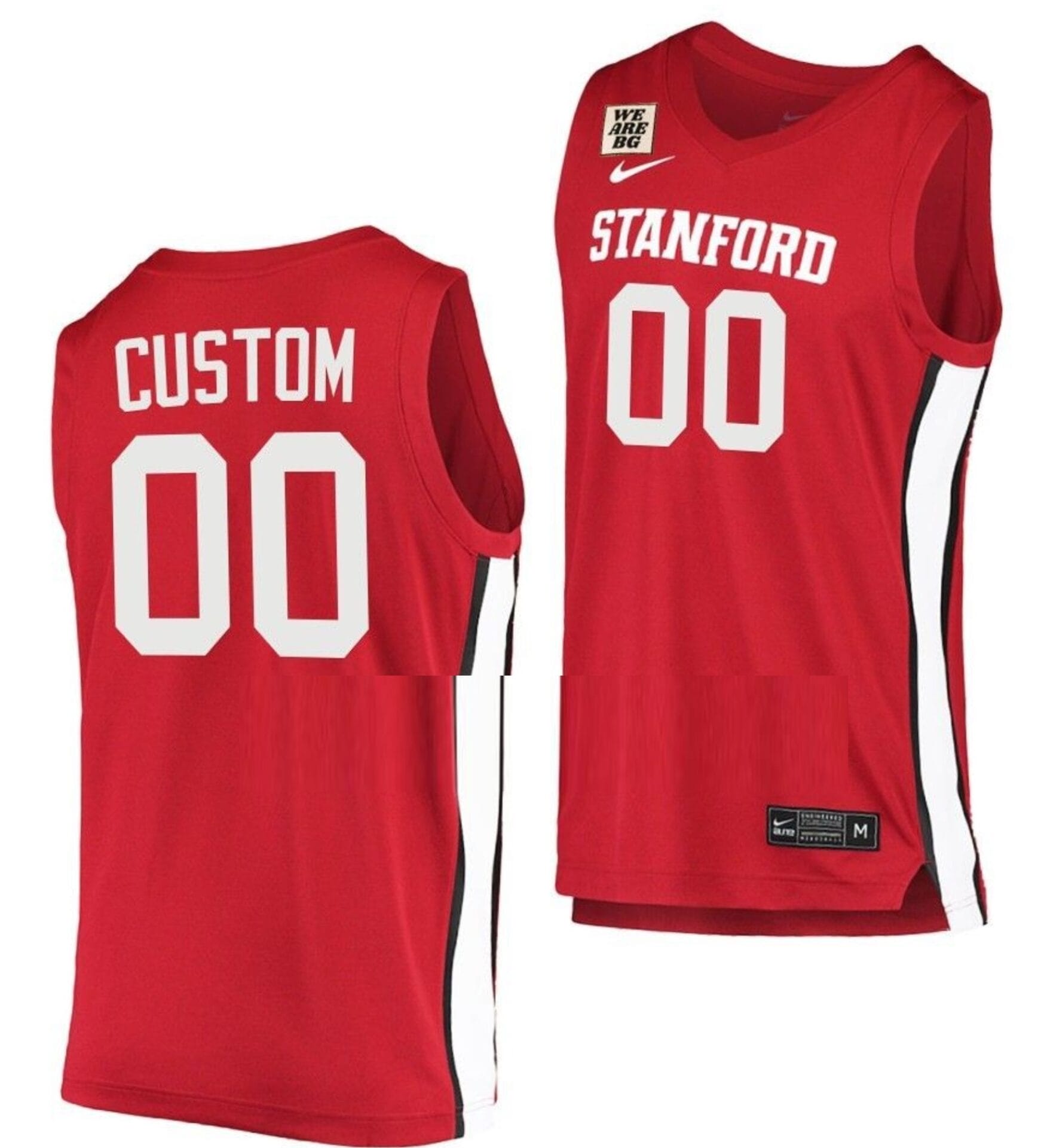 Custom Stanford Cardinal Jersey Name and Number College Basketball We Are BG Red