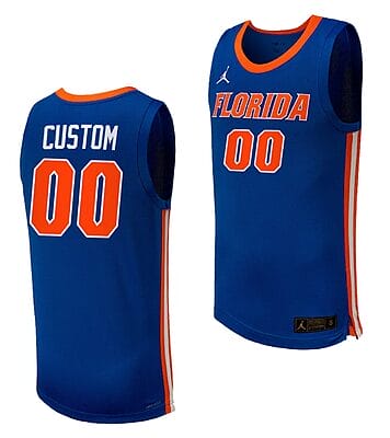 Custom Florida Gators Jersey Name and Number Limited College Basketball 2023-24 Replica Royal