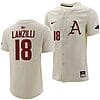 Chris Lanzilli Jersey #18 Arkansas Razorbacks College Baseball Full-Button Natural