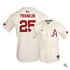 Christian Franklin Jersey #25 Arkansas Razorbacks Baseball NCAA College Alumni Elite White