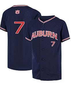 Cole Foster Jersey #7 Auburn Tigers Baseball Under Armour NCAA College Navy Alumni