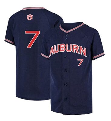 Cole Foster Jersey #7 Auburn Tigers Baseball Under Armour NCAA College Navy Alumni