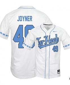 Chris Joyner Jersey #49 North Carolina Tar Heels Baseball NCAA College White Elite Alumni