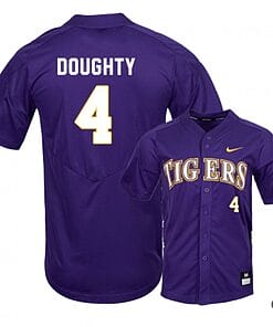 Cade Doughty Jersey #4 Lsu Tigers Baseball NCAA College Purple Elite Alumni