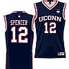 Cam Spencer Jersey #12 UConn Huskies NIL College Basketball Lightweight Navy
