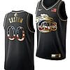 Custom Virginia Cavaliers Jersey Name and Number College Basketball Stars and Stripes Golden Limited Edition Black