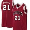 Cade Arbogast Jersey #21 Arkansas Razorbacks College Basketball Red