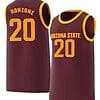 Cade Ronzone Jersey Arizona State Sun Devils College Basketball Red #20