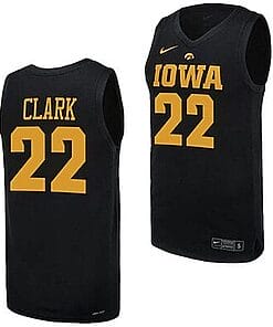 Caitlin Clark Jersey #22 Iowa Hawkeyes Basketball Uniform 2023-24 Black