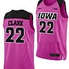 Caitlin Clark Jersey #22 Iowa Hawkeyes College Basketball Pink