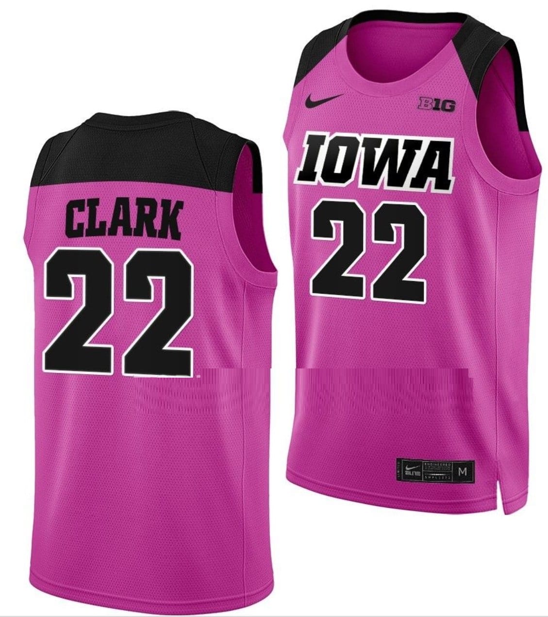 Iowa Caitlin Clark #22 Jersey, Men's Adult Size, Multicolor Tracksuit Style Top