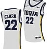 Caitlin Clark Jersey #22 Iowa Hawkeyes College Basketball White