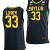 Caleb Lohner Anthracite Jersey #33 Baylor Bears College Basketball Away