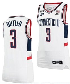 Caron Butler Jersey #3 UConn Huskies College Basketball Alumni White