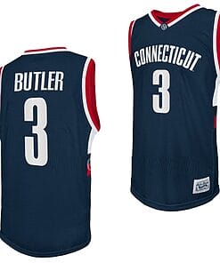 Caron Butler Jersey #3 UConn Huskies College Basketball Navy Retro