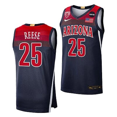 Cate Reese Jersey #25 Arizona Wildcats College Basketball NCAA eligibility Jersey 2023 WNBA Draft Navy