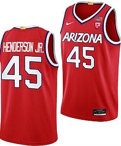 Cedric Henderson Jr Jersey #45 Arizona Wildcats College Basketball Red