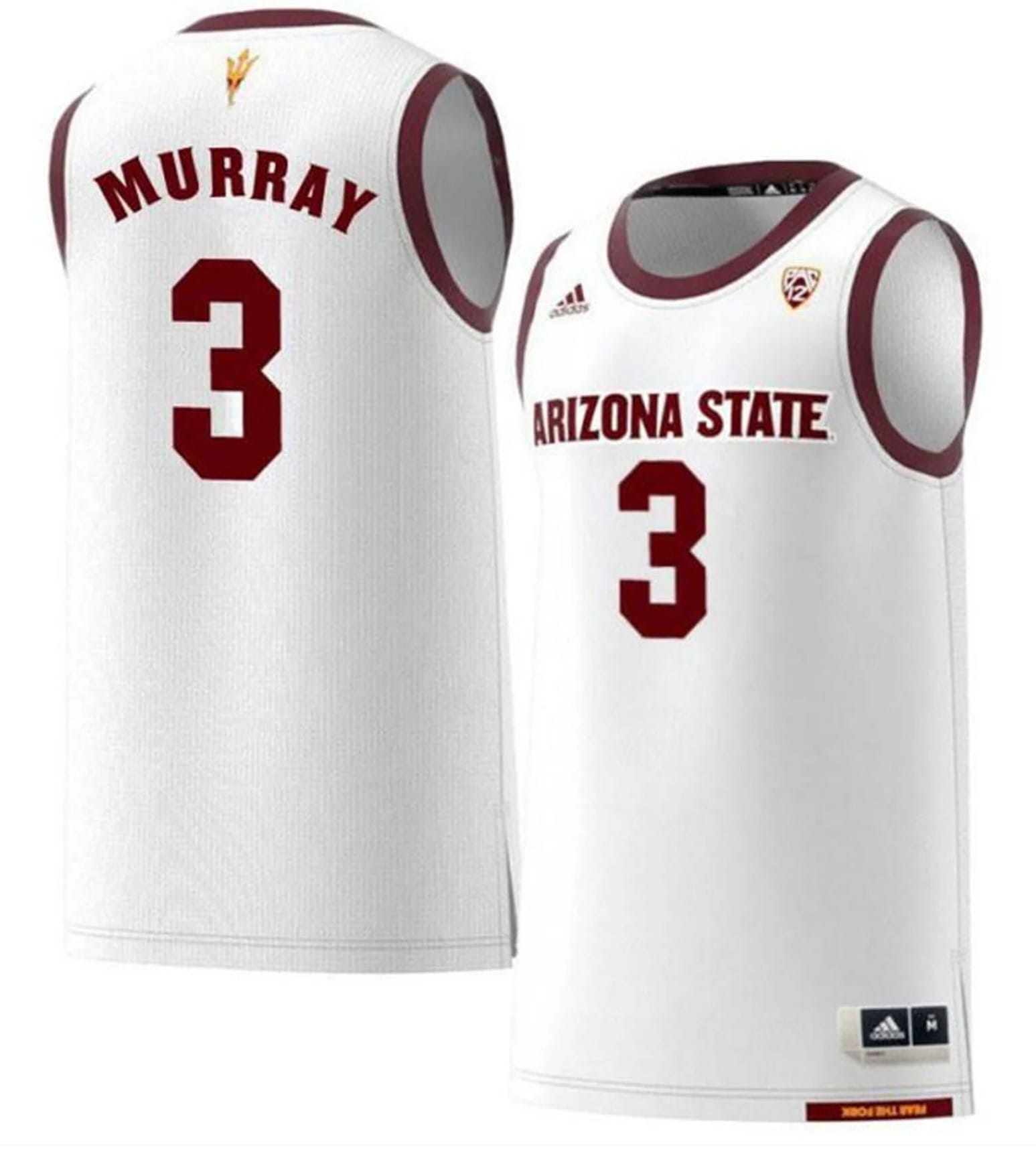 Chance Murray Jersey Arizona State Sun Devils College Basketball White #3