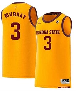 Chance Murray Jersey Arizona State Sun Devils College Basketball Yellow #3