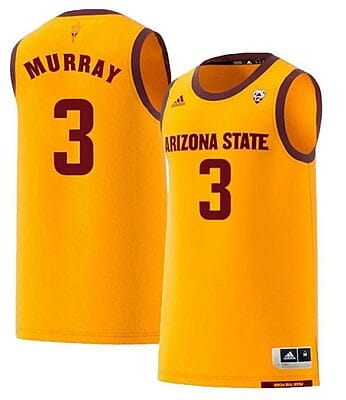 Chance Murray Jersey Arizona State Sun Devils College Basketball Yellow #3