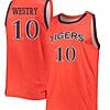 Chance Westry Jersey #10 Auburn Tigers College Basketball Orange