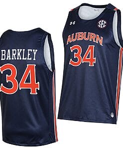 Charles Barkley Jersey #34 Auburn Tigers College Basketball Navy