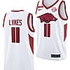 Chris Lykes Jersey #11 Arkansas Razorbacks College Basketball Equality White