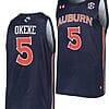 Chuma Okeke Jersey #5 Auburn Tigers College Basketball Navy