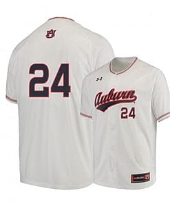 Conor Davis Jersey #24 Auburn Tigers Baseball NCAA College White Alumni