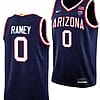 Courtney Ramey Jersey #0 Arizona Wildcats College Basketball Navy
