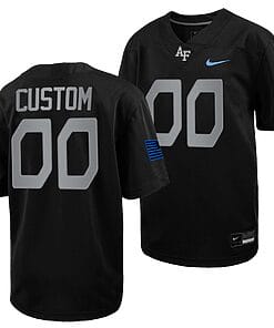 Custom Air Force Falcons Jersey Name and Number Football 2022 Space Force Rivalry Alternate Black