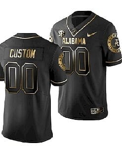 Custom Alabama Crimson Tide Jersey Name And Number College NCAA Football Black