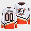 Custom Anaheim Ducks Jersey Name And Number 2022-23 Reverse Retro White
