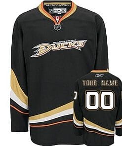 Custom Anaheim Ducks Jersey Name And Number Black