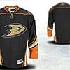 Custom Anaheim Ducks Jersey Name And Number Third Black