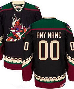 Custom Arizona Coyotes Jersey Name And Number CCM Vintage Black Hockey