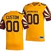 Custom Arizona State Sun Devils Jersey Name and Number NCAA College Football Gold Reverse Retro