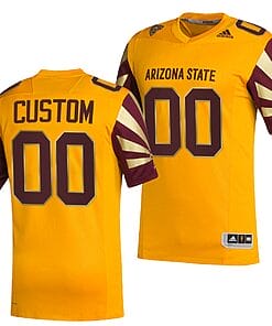 Custom Arizona State Sun Devils Jersey Name and Number NCAA College Football Gold Reverse Retro