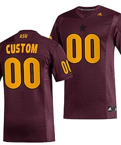 Custom Arizona State Sun Devils Jersey Name and Number NCAA College Football Maroon