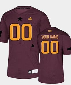 Custom Arizona State Sun Devils Jersey Name and Number NCAA Football Maroon College