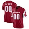 Custom Arkansas Razorbacks Jersey Name and Number NCAA College Football Replica Red