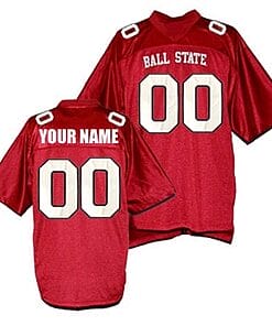 Custom Ball State Jersey Name and Number NCAA College Football Red