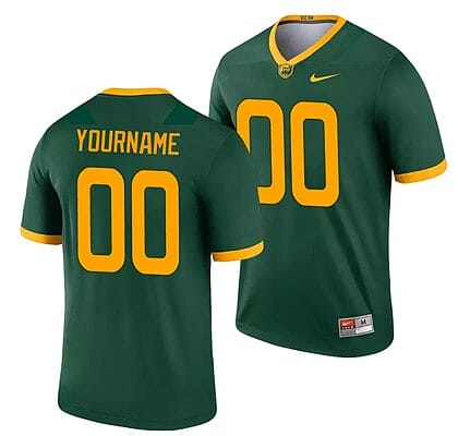 Custom Baylor Bears Jersey Name and Number NCAA College Football Green Legend