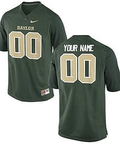 Custom Baylor Bears Jersey Name and Number NCAA College Football Green Replica