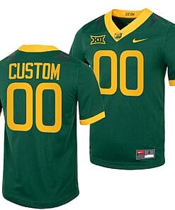Custom Baylor Bears Jersey Name and Number NCAA College Football Replica Green