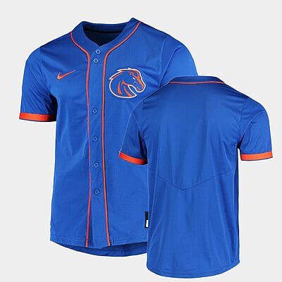 Custom Boise State Baseball Jersey Name And Number Broncos College Royal